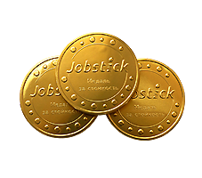 Шоколадные медали с логотипом Jobstick